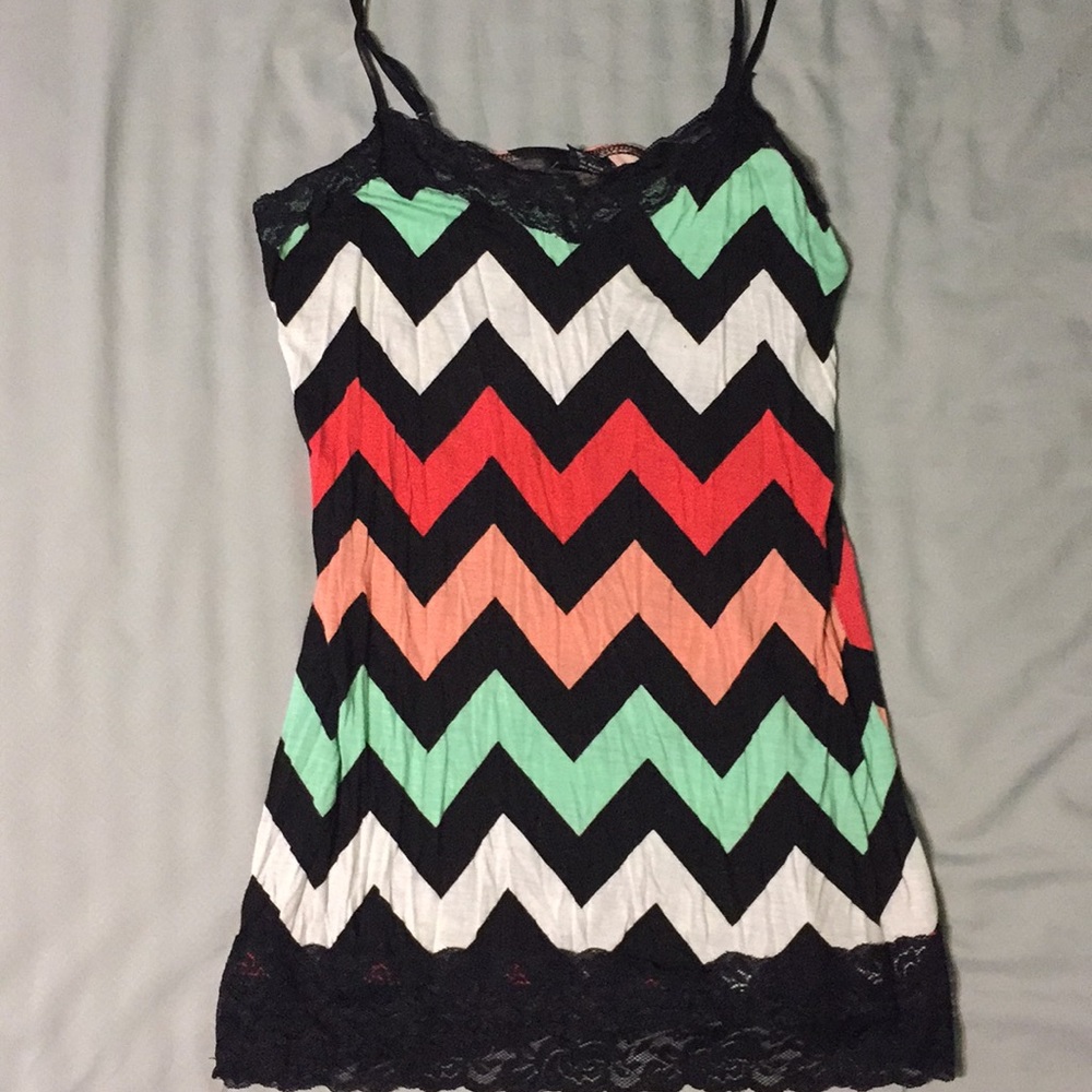 Chevron multiple colored tank top